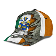 Clan Currie Coat Of Arms - Irish Family Crest Classic Cap OU67 Currie Coat Of Arms Irish Cap   