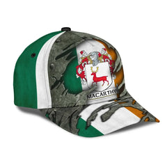 Clan Macarthy Coat Of Arms - Irish Family Crest Classic Cap DE73 Mccarthy Coat Of Arms Irish Cap   