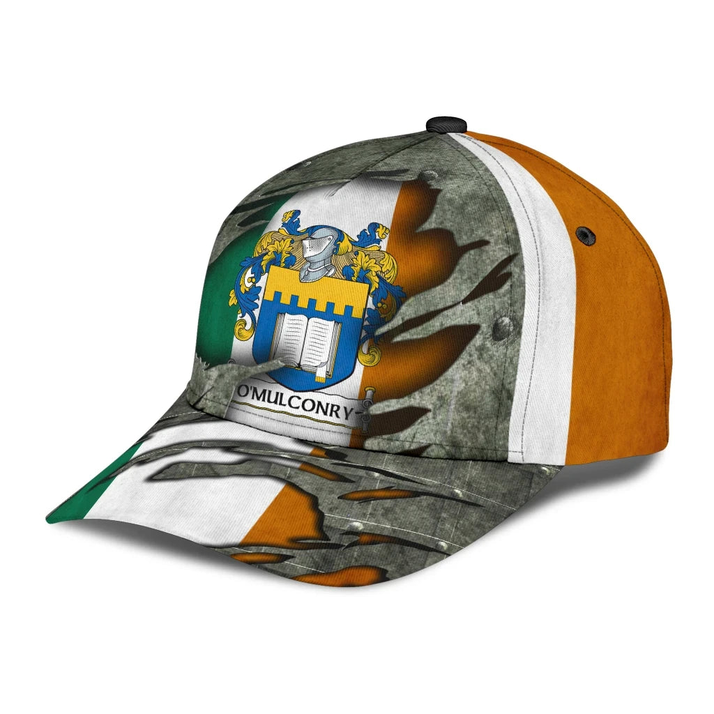 Clan Omulconry Coat Of Arms - Irish Family Crest Classic Cap SW37 Omulconry Coat Of Arms Irish Cap   