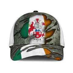 Clan Valle Coat Of Arms - Irish Family Crest Classic Cap HL43 Valle Coat Of Arms Irish Cap   