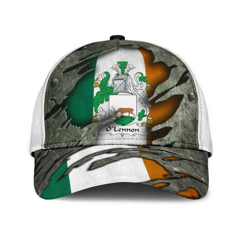 Clan Olennon Coat Of Arms - Irish Family Crest Classic Cap UI10 Olennon Coat Of Arms Irish Cap   