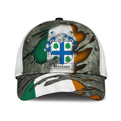 Clan Haslam Coat Of Arms - Irish Family Crest Classic Cap MA75 Haslam Coat Of Arms Irish Cap   