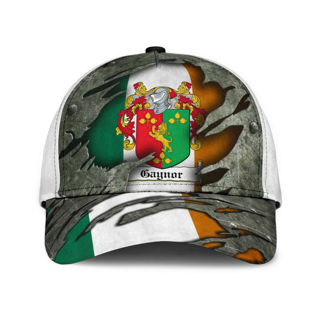 Clan Gaynor Coat Of Arms - Irish Family Crest Classic Cap QP11 Gaynor Coat Of Arms Irish Cap   
