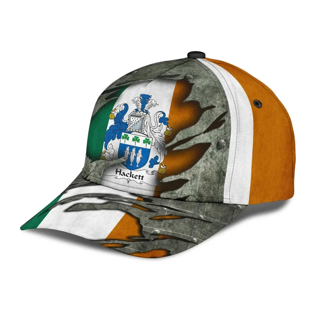 Clan Hackett Coat Of Arms Irisharms - Irish Family Crest Classic Cap IO65 Hackett Coat Of Arms Irisharms Irish Cap   