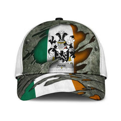 Clan Paine Coat Of Arms - Irish Family Crest Classic Cap EK52 Paine Coat Of Arms Irish Cap   