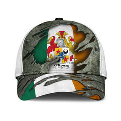 Clan Oroney Coat Of Arms - Irish Family Crest Classic Cap CT89 Oroney Coat Of Arms Irish Cap   