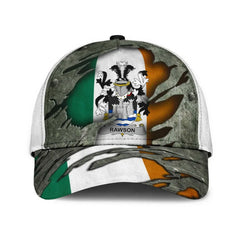 Clan Rawson Coat Of Arms - Irish Family Crest Classic Cap NQ34 Rawson Coat Of Arms Irish Cap   