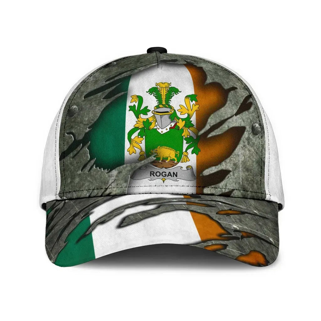 Clan Rogan Coat Of Arms - Irish Family Crest Classic Cap IT96 Rogan Coat Of Arms Irish Cap   