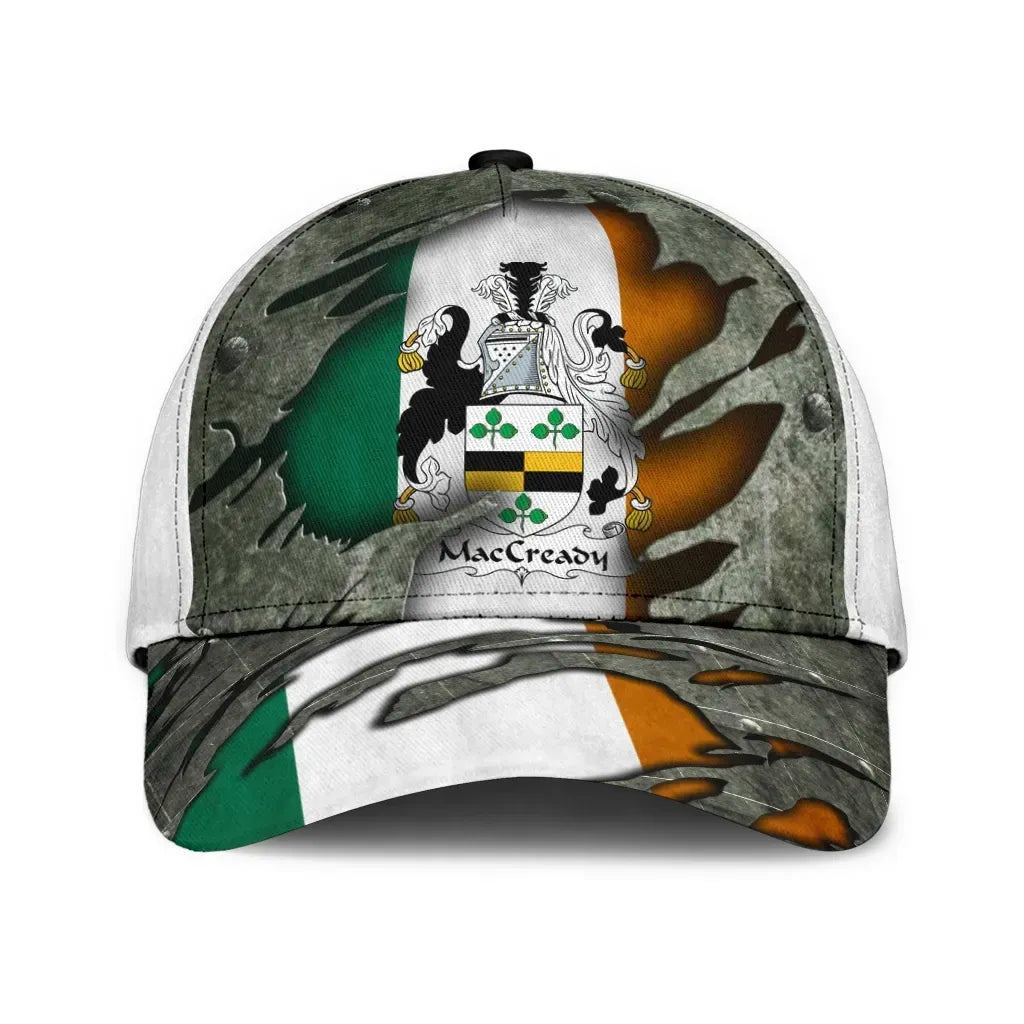 Clan Maccready Coat Of Arms - Irish Family Crest Classic Cap ZP56 Maccready Coat Of Arms Irish Cap   