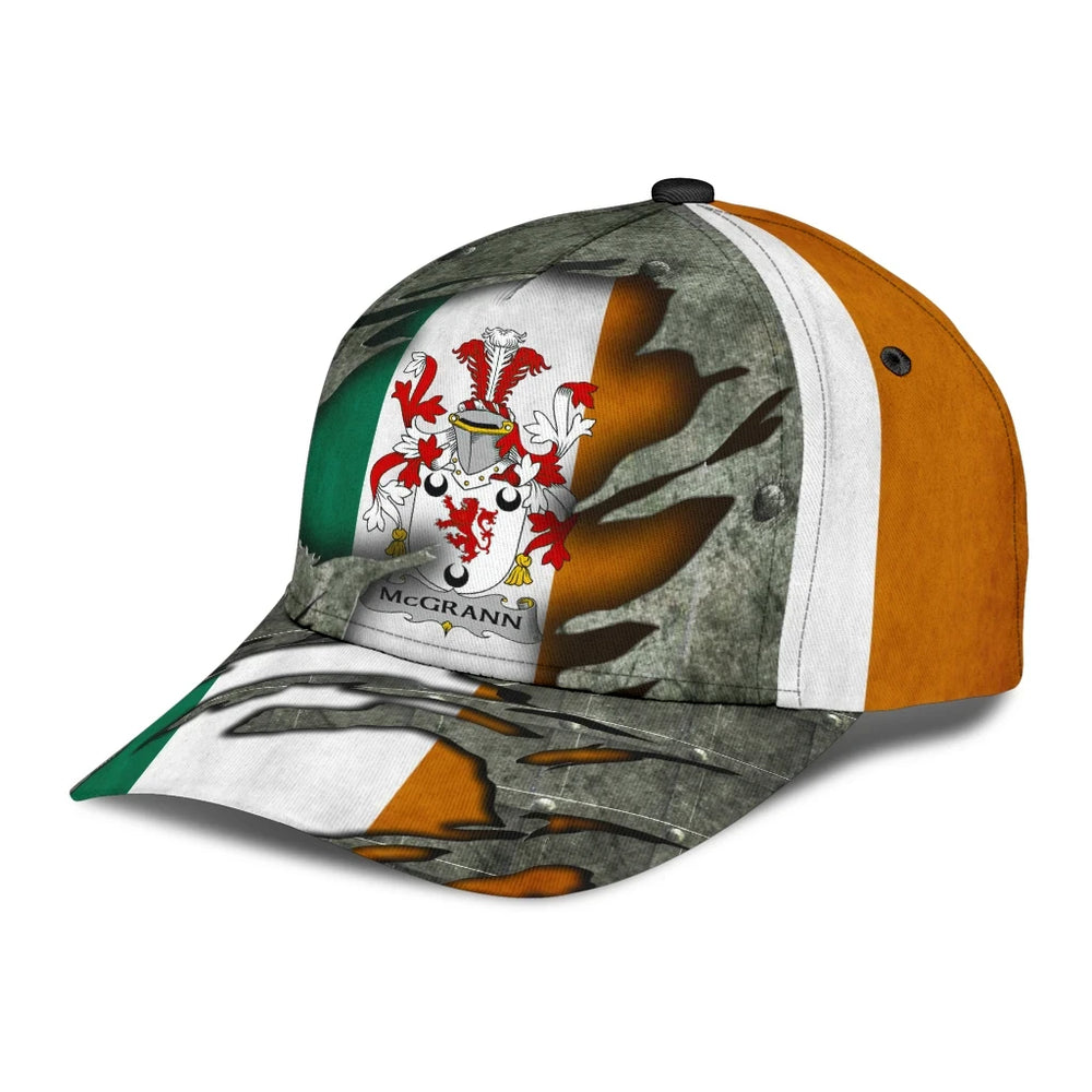 Clan Mcgrann Coat Of Arms - Irish Family Crest Classic Cap ZY13 Mcgrann Coat Of Arms Irish Cap   