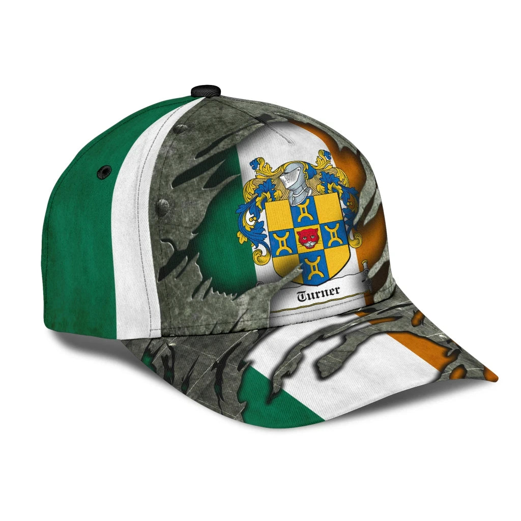 Clan Turner Coat Of Arms - Irish Family Crest Classic Cap DW65 Turner Coat Of Arms Irish Cap   
