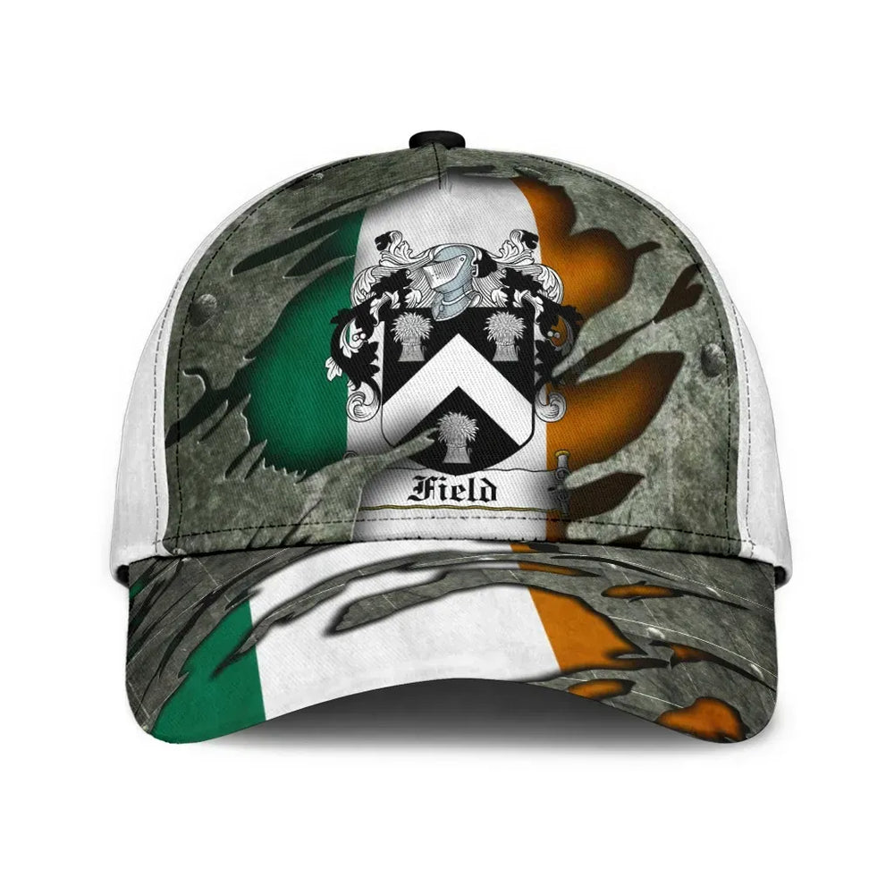 Clan Field Coat Of Arms - Irish Family Crest Classic Cap WZ44 Field Coat Of Arms Irish Cap   