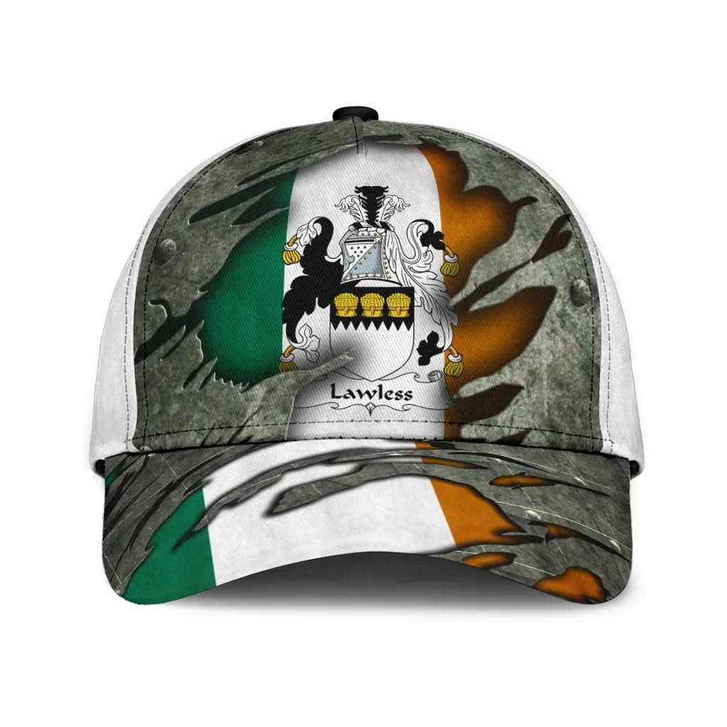 Clan Lawless Coat Of Arms - Irish Family Crest Classic Cap QW86 Lawless Coat Of Arms Irish Cap   