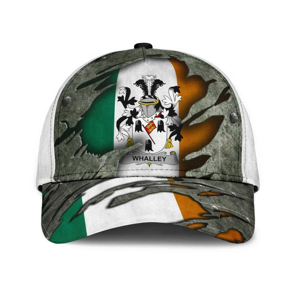 Clan Whalley Coat Of Arms - Irish Family Crest Classic Cap BZ69 Whalley Coat Of Arms Irish Cap   