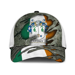 Clan Oday Coat Of Arms - Irish Family Crest Classic Cap CO14 Oday Coat Of Arms Irish Cap   
