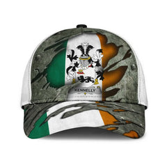 Clan Kennelly Coat Of Arms - Irish Family Crest Classic Cap BT23 Kennelly Coat Of Arms Irish Cap   