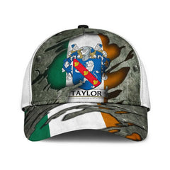 Clan Taylor Coat Of Arms - Irish Family Crest Classic Cap VE79 Taylor Coat Of Arms Irish Cap   