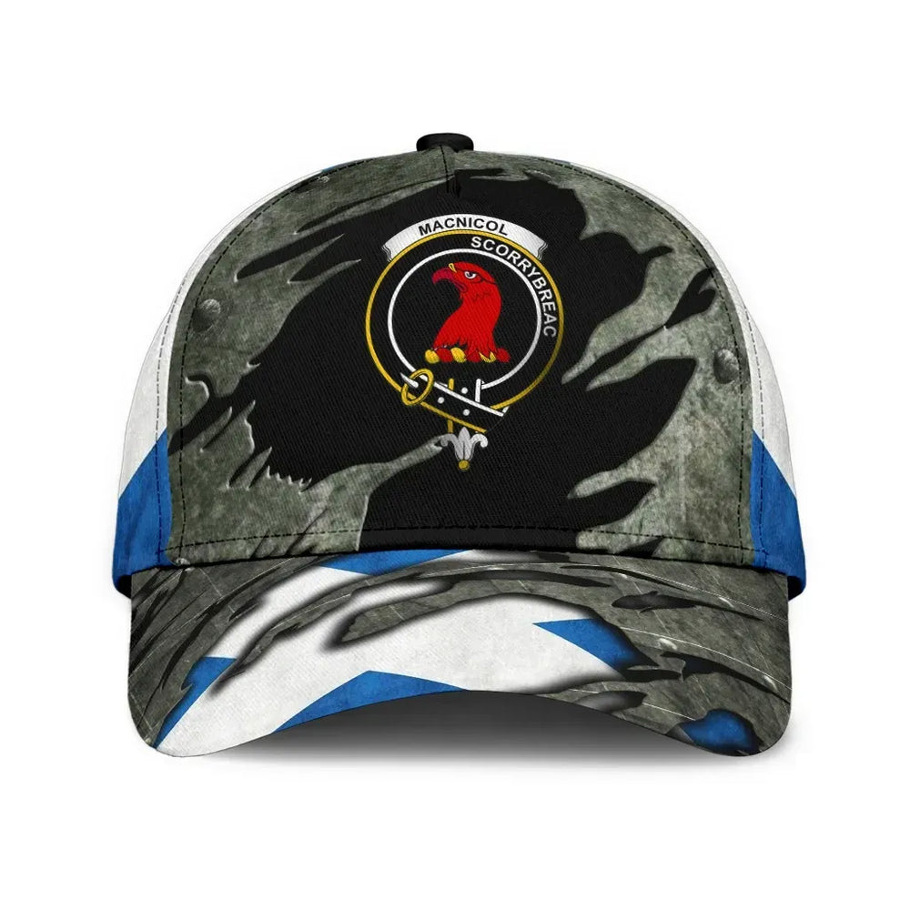 Clan MacNicol (of Scorrybreac) Tartan Crest Classic Cap DG85 MacNicol (of Scorrybreac) Tartan Tartan Cap   