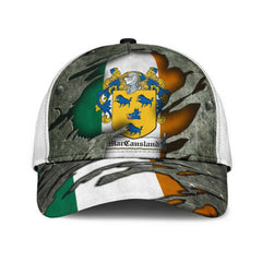Clan Maccausland Coat Of Arms - Irish Family Crest Classic Cap VI91 Maccausland Coat Of Arms Irish Cap   
