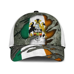 Clan Tyler Coat Of Arms - Irish Family Crest Classic Cap LX67 Tyler Coat Of Arms Irish Cap   