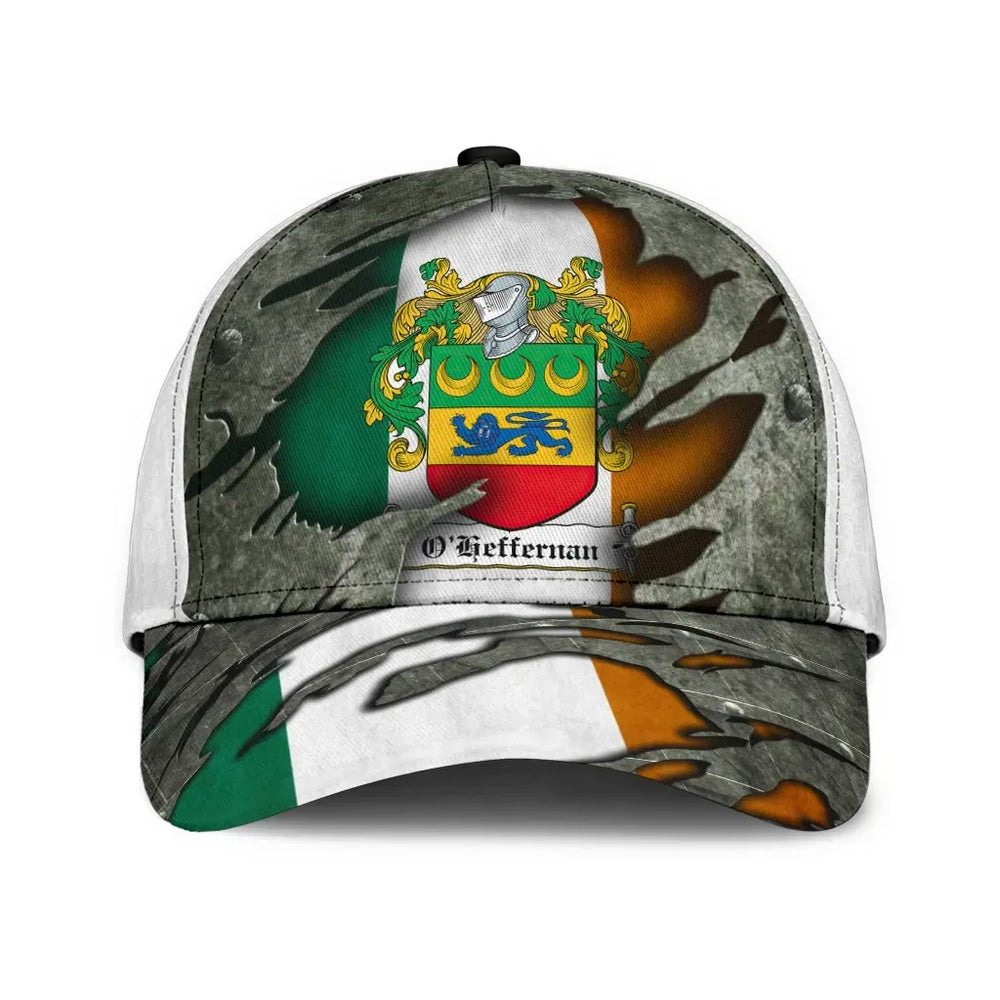 Clan Oheffernan Coat Of Arms - Irish Family Crest Classic Cap RO32 Oheffernan Coat Of Arms Irish Cap   