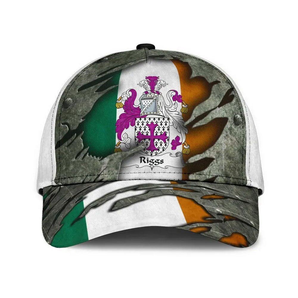 Clan Riggs Coat Of Arms - Irish Family Crest Classic Cap DA73 Riggs Coat Of Arms Irish Cap   