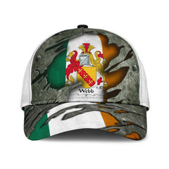 Clan Webb Coat Of Arms - Irish Family Crest Classic Cap ZX68 Webb Coat Of Arms Irish Cap   