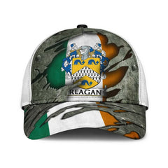 Clan Reagan Coat Of Arms - Irish Family Crest Classic Cap XX90 Reagan Coat Of Arms Irish Cap   