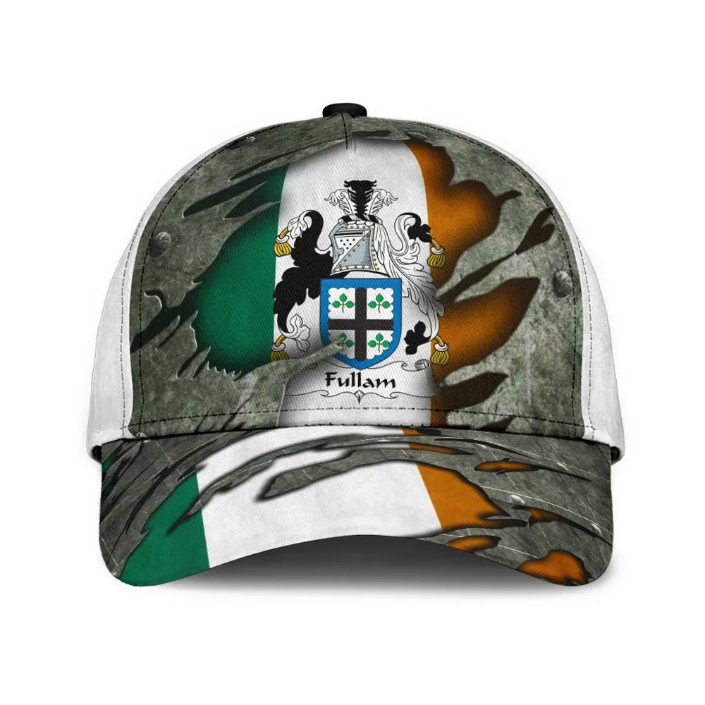 Clan Fullam Coat Of Arms - Irish Family Crest Classic Cap MS50 Fullam Coat Of Arms Irish Cap   