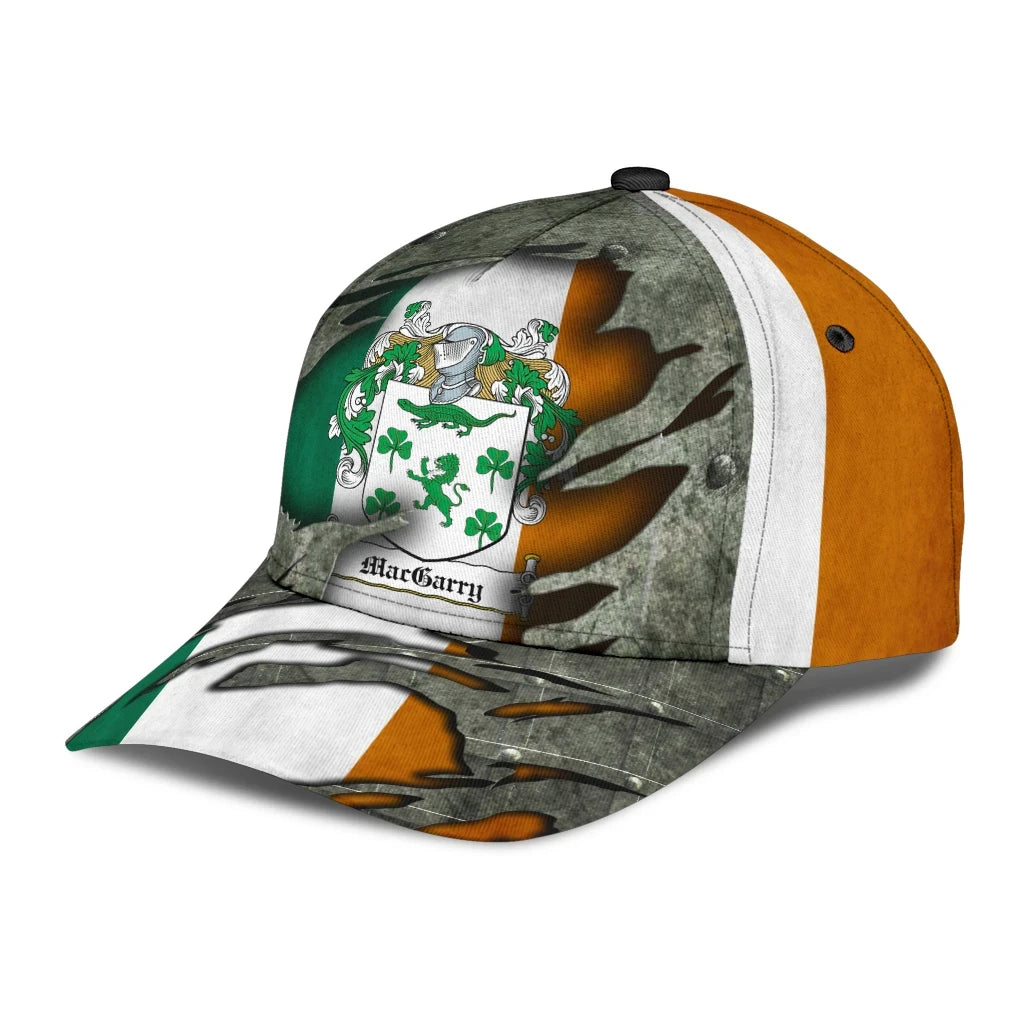 Clan Macgarry Coat Of Arms - Irish Family Crest Classic Cap QS83 Macgarry Coat Of Arms Irish Cap   
