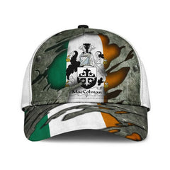 Clan Maccolman Coat Of Arms - Irish Family Crest Classic Cap LV43 Maccolman Coat Of Arms Irish Cap   