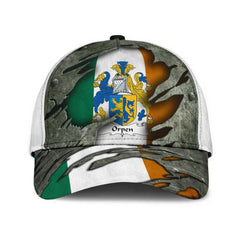 Clan Orpen Coat Of Arms - Irish Family Crest Classic Cap SE88 Orpen Coat Of Arms Irish Cap   