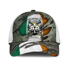 Clan Colman Coat Of Arms - Irish Family Crest Classic Cap CC25 Colman Coat Of Arms Irish Cap   