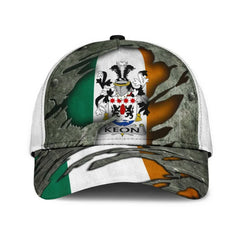 Clan Keon Coat Of Arms - Irish Family Crest Classic Cap AM72 Keon Coat Of Arms Irish Cap   
