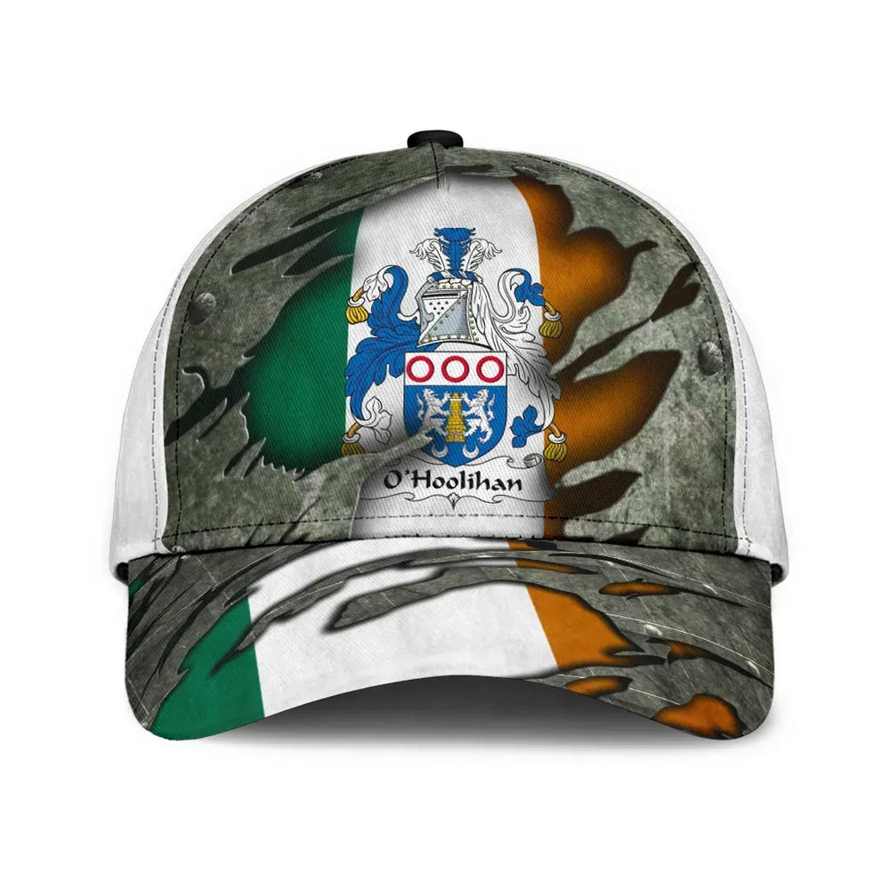 Clan Ohoolihan Coat Of Arms - Irish Family Crest Classic Cap TO74 Ohoolihan Coat Of Arms Irish Cap   