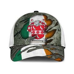 Clan Gunning Coat Of Arms - Irish Family Crest Classic Cap UN10 Gunning Coat Of Arms Irish Cap   