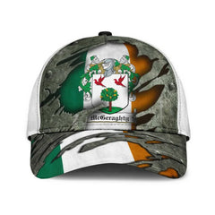 Clan Mcgeraghty Coat Of Arms - Irish Family Crest Classic Cap WK93 Mcgeraghty Coat Of Arms Irish Cap   