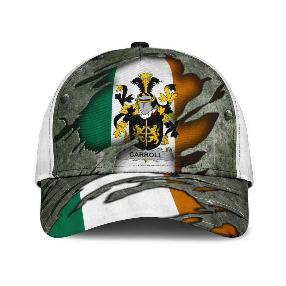 Clan Carroll Coat Of Arms - Irish Family Crest Classic Cap JC50 Carroll Coat Of Arms Irish Cap   