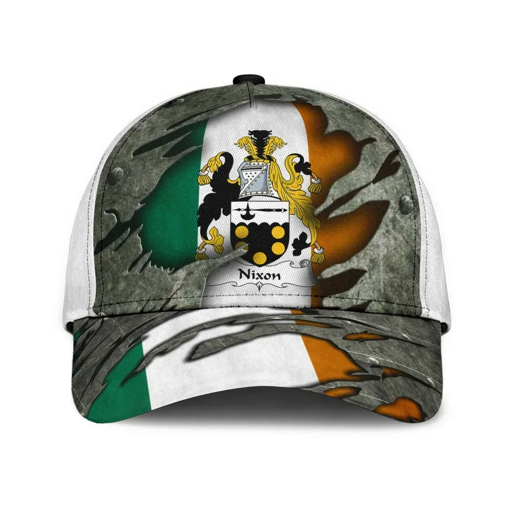Clan Nixon Coat Of Arms - Irish Family Crest Classic Cap YQ62 Nixon Coat Of Arms Irish Cap   