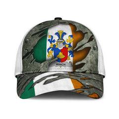 Clan Winch Coat Of Arms - Irish Family Crest Classic Cap BA89 Winch Coat Of Arms Irish Cap   
