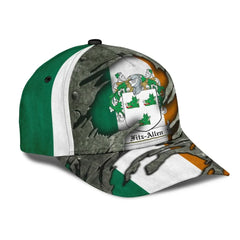 Clan Fitzallen Coat Of Arms - Irish Family Crest Classic Cap NJ71 Fitzallen Coat Of Arms Irish Cap   