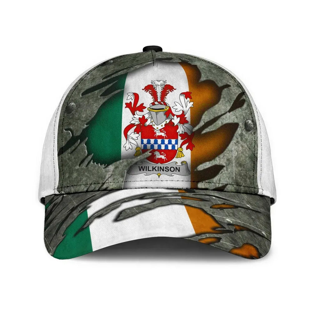 Clan Wilkinson Coat Of Arms - Irish Family Crest Classic Cap ZM29 Wilkinson Coat Of Arms Irish Cap   