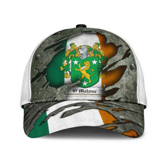 Clan Omalone Coat Of Arms - Irish Family Crest Classic Cap PF19 Omalone Coat Of Arms Irish Cap   