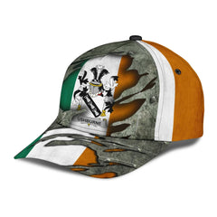 Clan Ushburne Coat Of Arms - Irish Family Crest Classic Cap XY33 Ushburne Coat Of Arms Irish Cap   