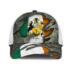Clan Echlin Coat Of Arms - Irish Family Crest Classic Cap ZV72 Echlin Coat Of Arms Irish Cap   