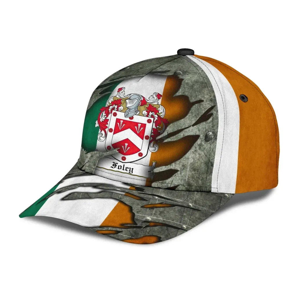 Clan Foley Coat Of Arms - Irish Family Crest Classic Cap UM60 Foley Coat Of Arms Irish Cap   