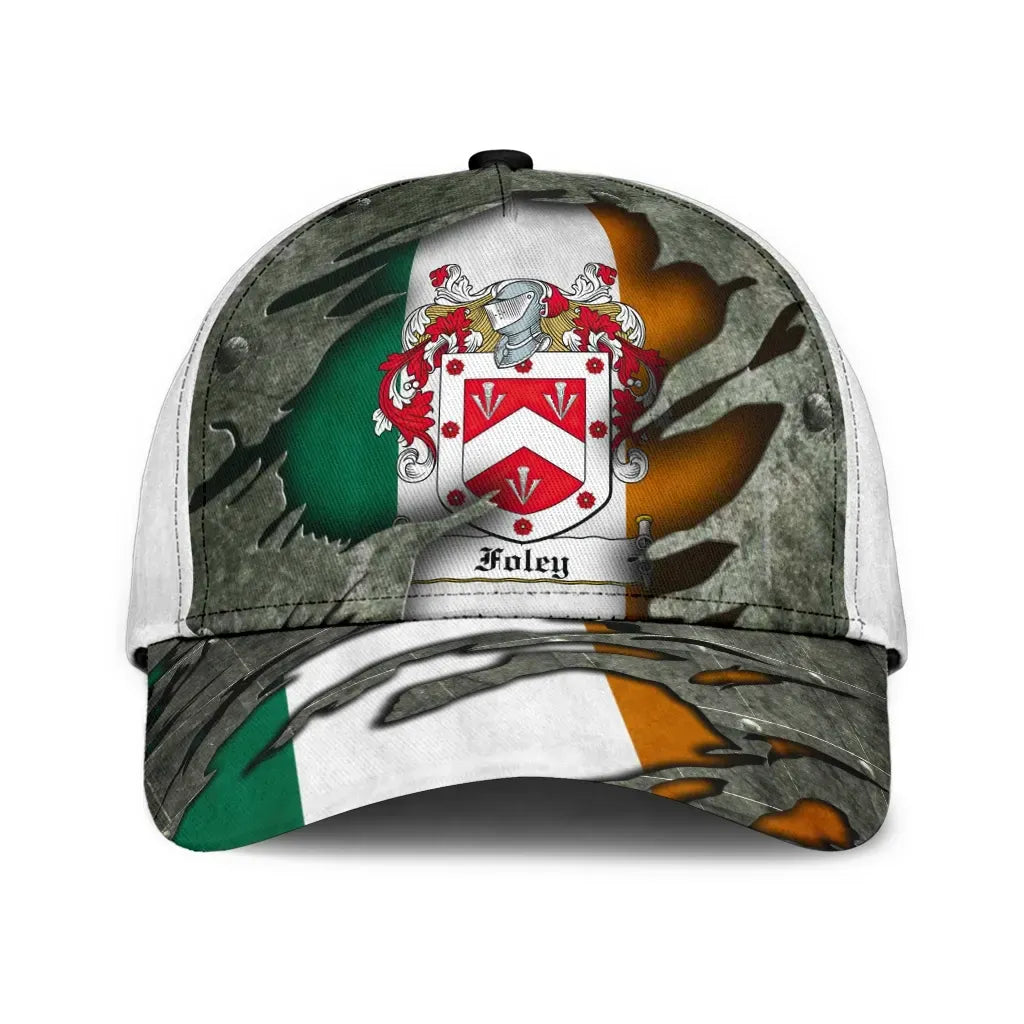 Clan Foley Coat Of Arms - Irish Family Crest Classic Cap UM60 Foley Coat Of Arms Irish Cap   
