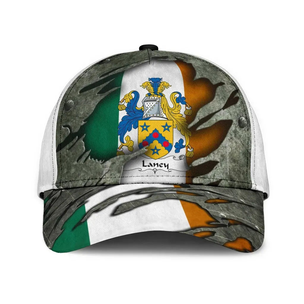 Clan Laney Coat Of Arms - Irish Family Crest Classic Cap CI82 Laney Coat Of Arms Irish Cap   