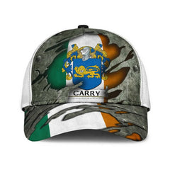 Clan Carry Coat Of Arms - Irish Family Crest Classic Cap MG72 Carry Coat Of Arms Irish Cap   