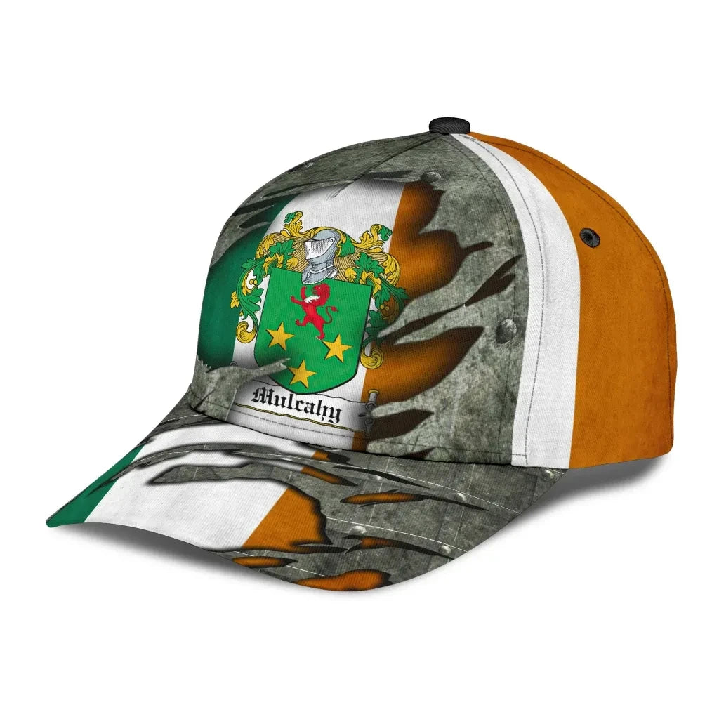 Clan Mulcahy Coat Of Arms - Irish Family Crest Classic Cap BL46 Mulcahy Coat Of Arms Irish Cap   